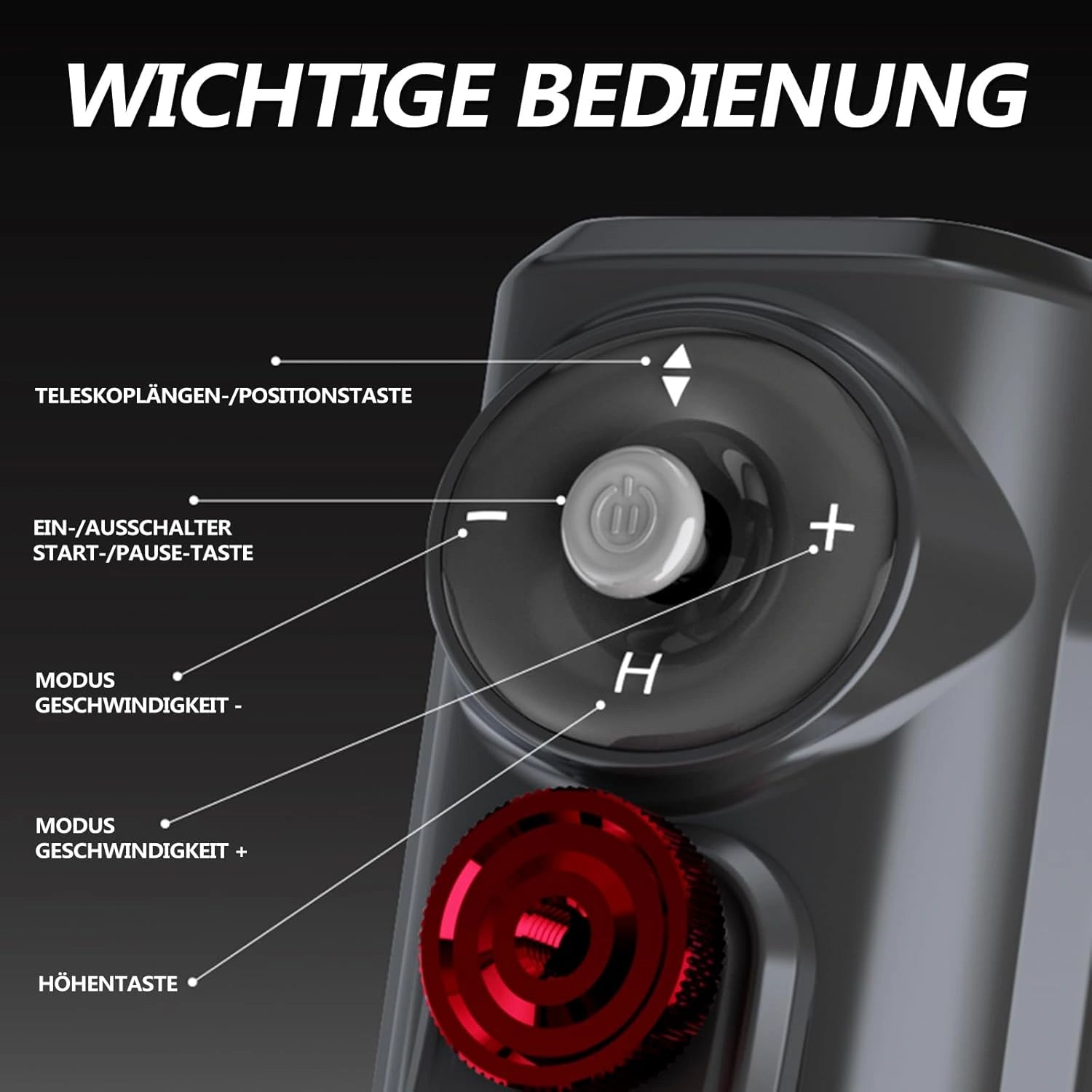 Handsfree masturbator voor mannen met 10 drukstanden en 2 verwijderbare inzetstukken