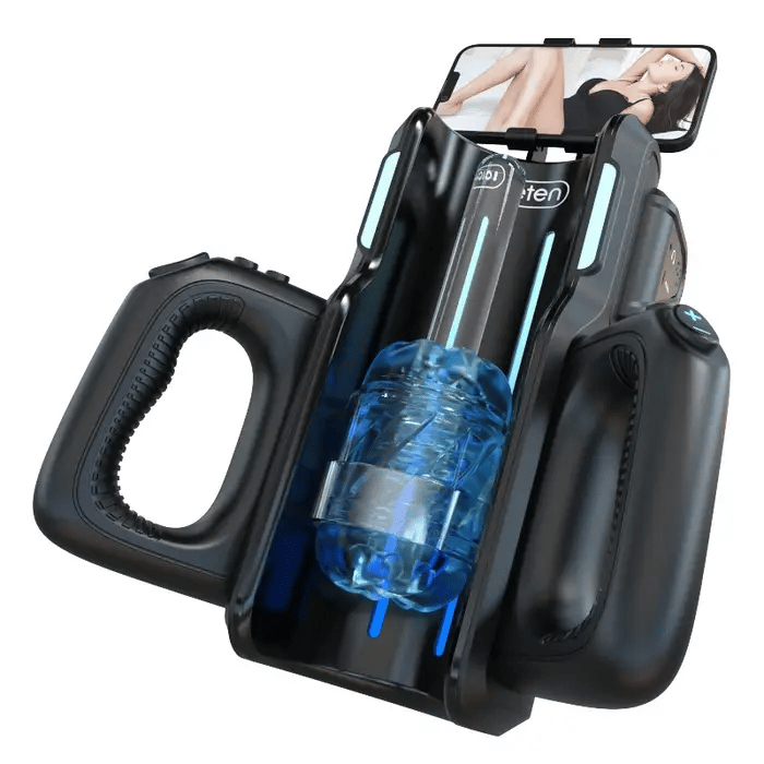 Leten Cannon King: volautomatische Quickshot-stroker met 2 mouwen, 10 modi en 10 snelheden