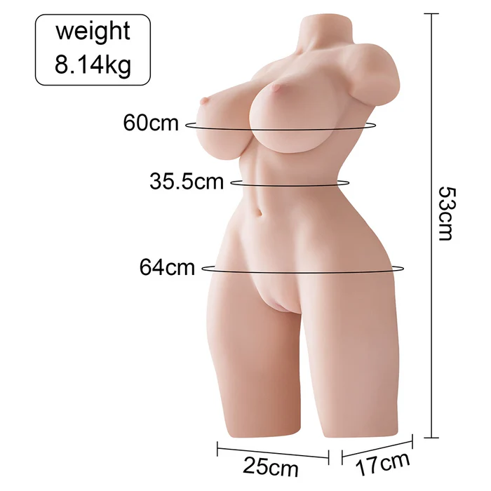 Sissel: 8,14 kg Realistische sekspop met grote borsten
