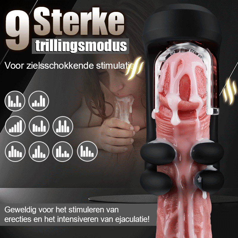 XG10: Penis trainer 9 trilstanden, 9 kneedstanden en 9 rotatiestanden