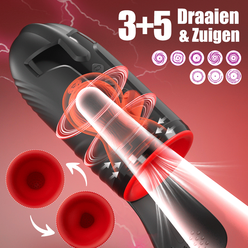 XG23: 10 Vibratie 5 oraal zuigen 3 draaien spinnen glans training + masturbatie