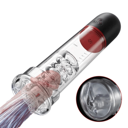 XP13: vibrerende & zuigende penispomp 2‑in‑1 masturbator