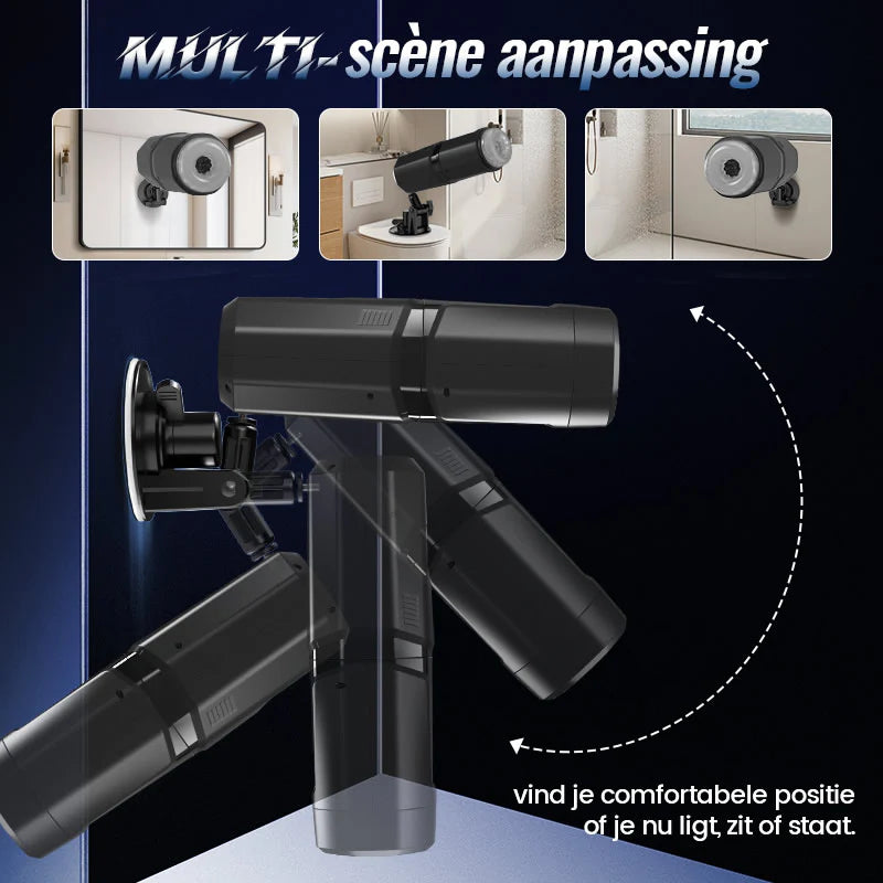 XR19: Handsfree masturbator met stoot-, rotatie- en vibratiefunctie en app-interactie