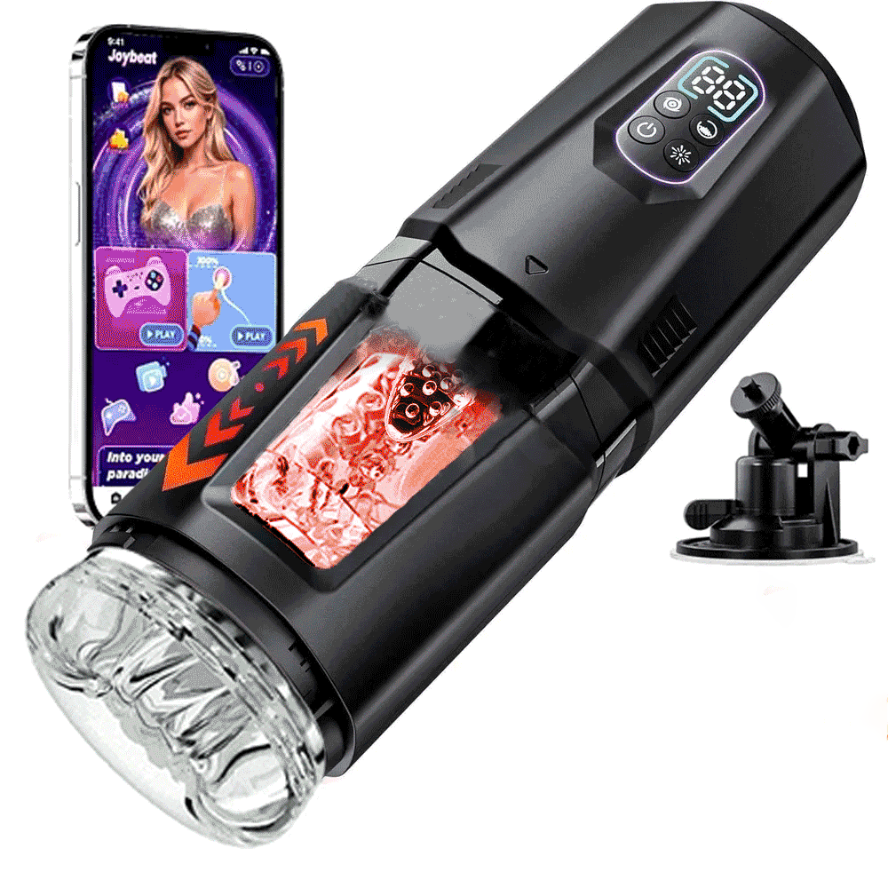 XR19: Handsfree masturbator met stoot-, rotatie- en vibratiefunctie en app-interactie