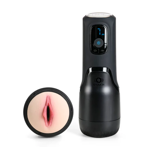 XS7: Automatische masturbator met pneumatische AirPulse compressie & OLED-display