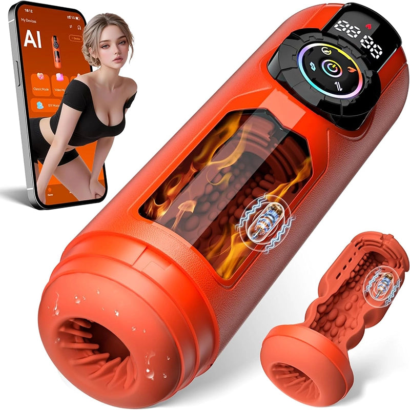 XT4 Pro: 12-in-1 AI interactieve APP-besturings automatische masturbator