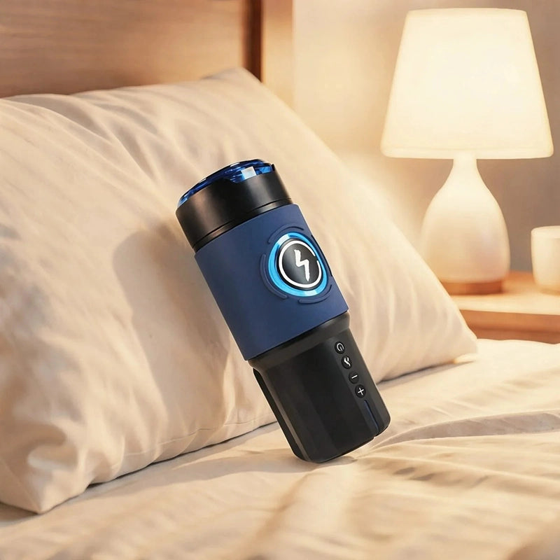 XT8 Pro Max: Male verwarmingsfunctie masturbator met APP & 3 verwisselbare mouwen