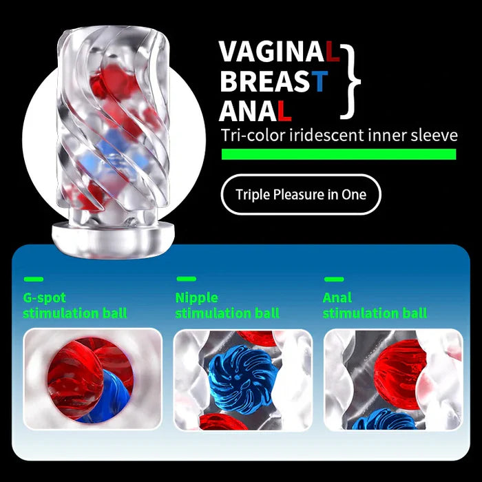XT8 Pro: Male masturbator met 10 stoten en 6 snelheidsstanden