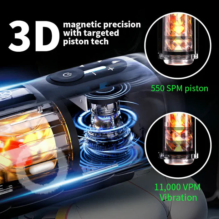 XT8 Pro – Male Masturbator Met 10 Stoten En 6 Snelheidsstanden