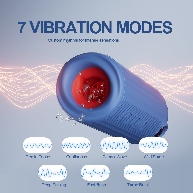 XT9: IPX7 waterdichte automatische masturbator met 360° contractie & vibratie