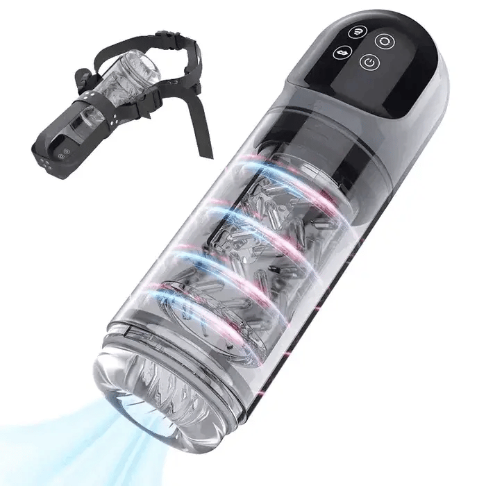 XR3 Plus: 2-in-1 Volledig Waterdichte Blowjob Stimulator met Water Vacuümpomp