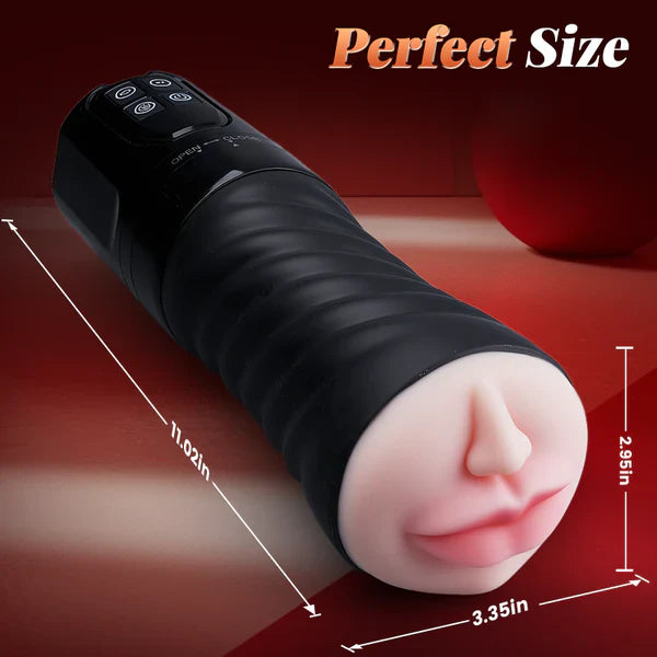 XV5: blowmotion orale zuig- en vibratiemasturbator voor mannen