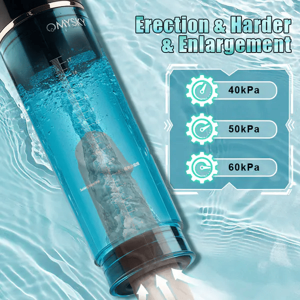 XP6: elektrische waterpenispomp met 6 zuigmodi en LED-display