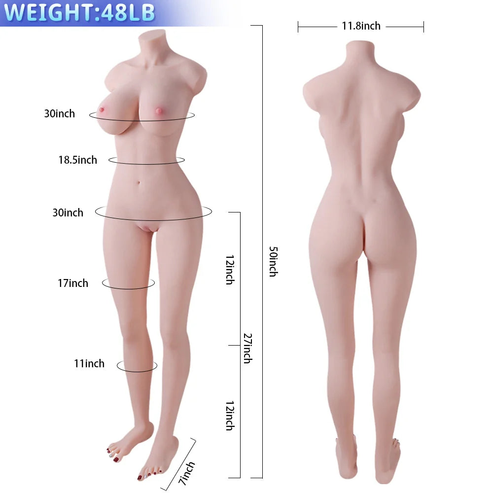 Judy: 21,8 kg full‑body sekspop met lange benen en sexy voeten