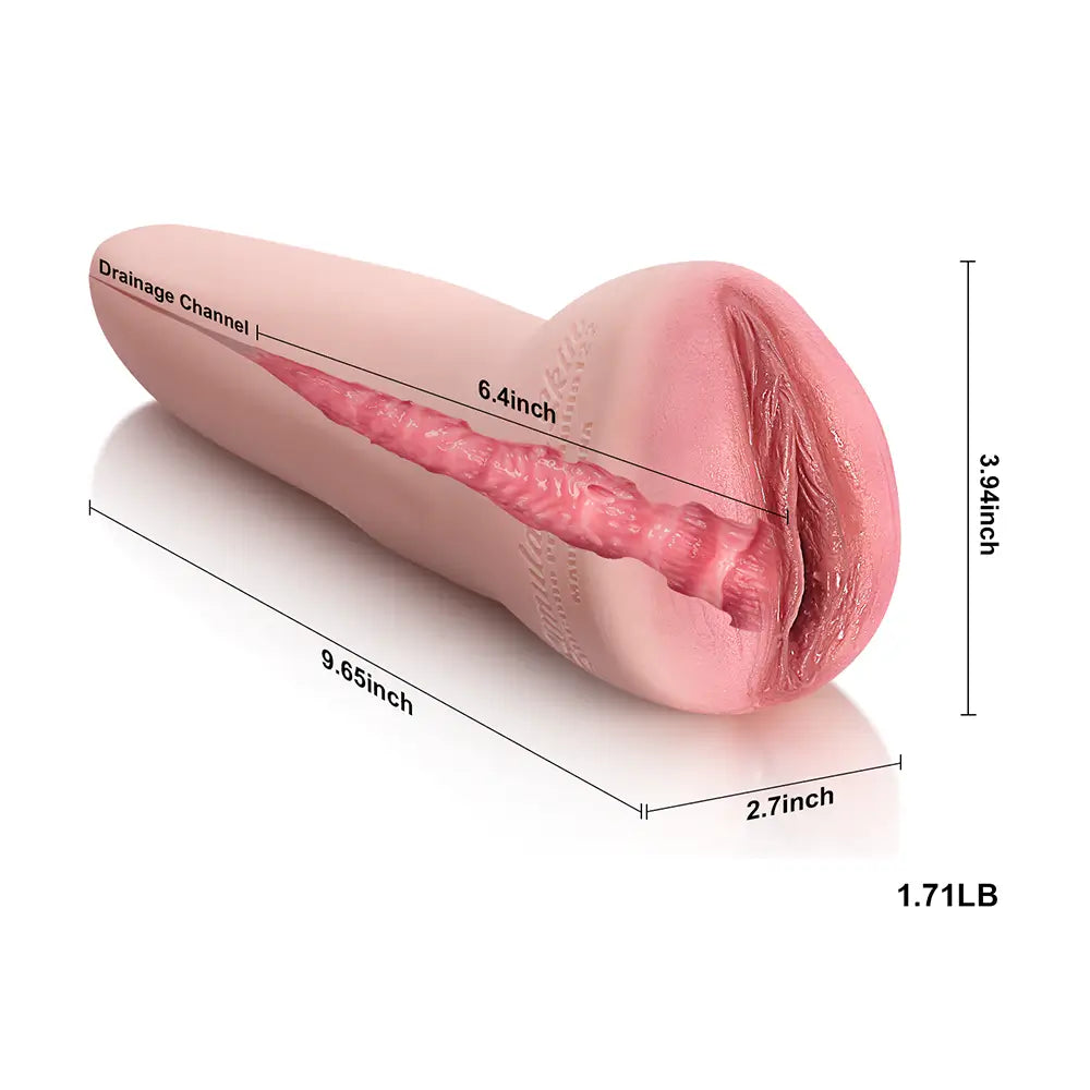 Dawn: 775 g volledig siliconen vagina met maagdelijke schaamlippen