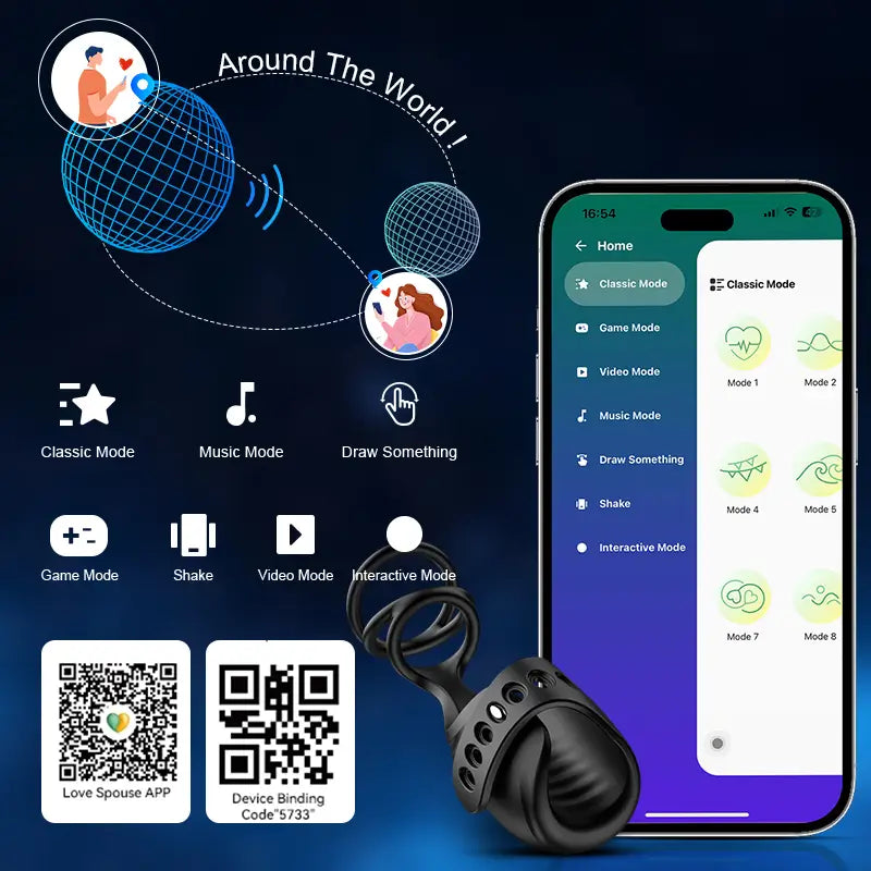 XG5: App-gestuurde 3-in-1 masturbatietrainer met penisring