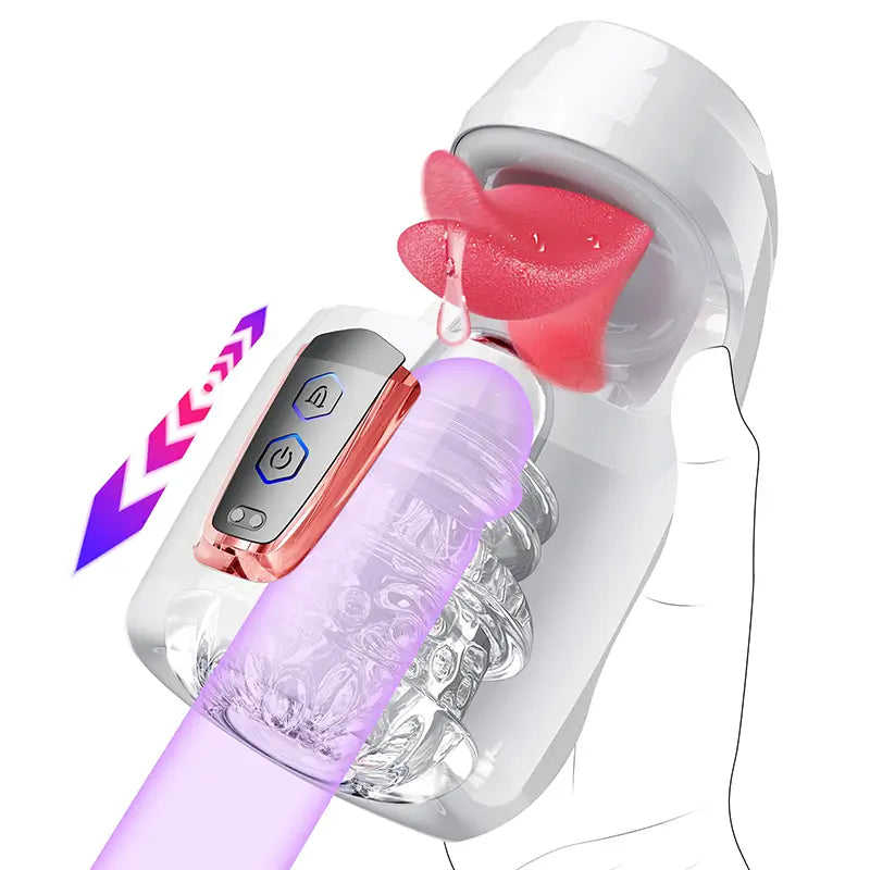 XG18 Plus: Glans-trainingsstimulator met 10 lik- en stootmodi voor orale sensatie