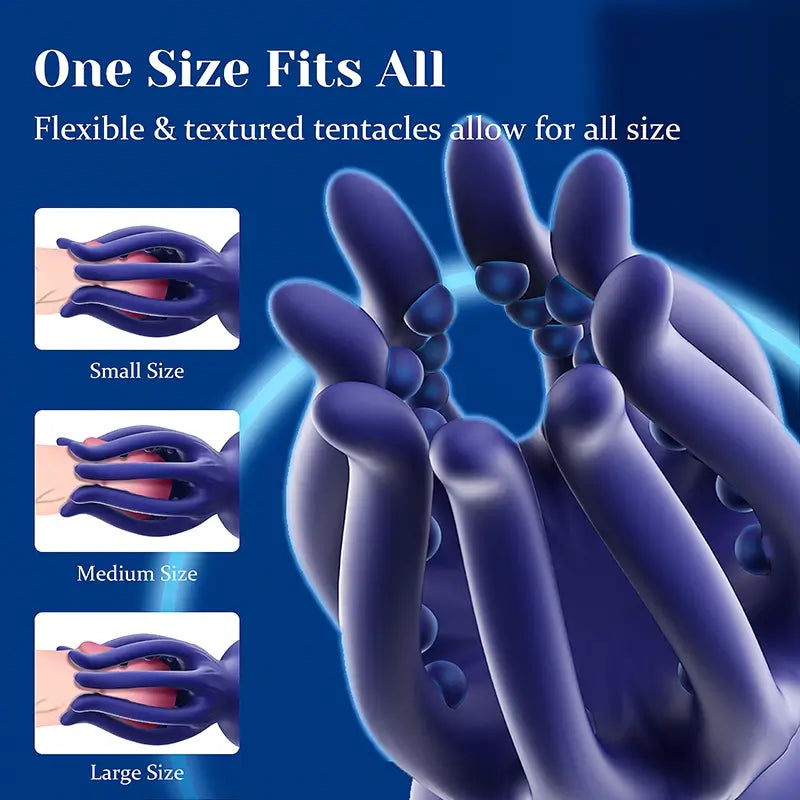 XG16: Octopus tentakel eikeltrainer met 10 vibratiemodi