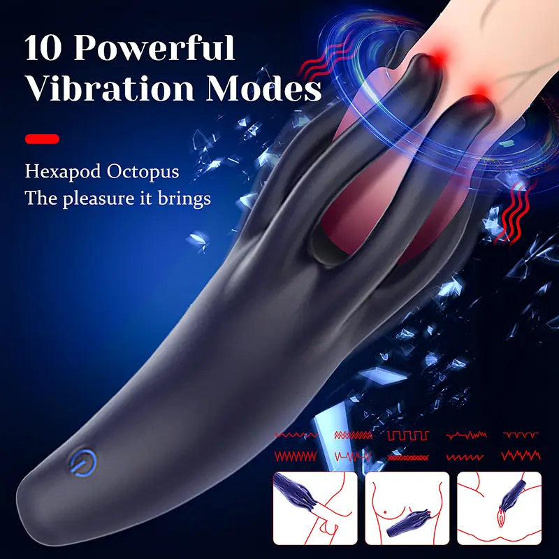 XG17: Monster tentakel eikelvibrator met 10 standen