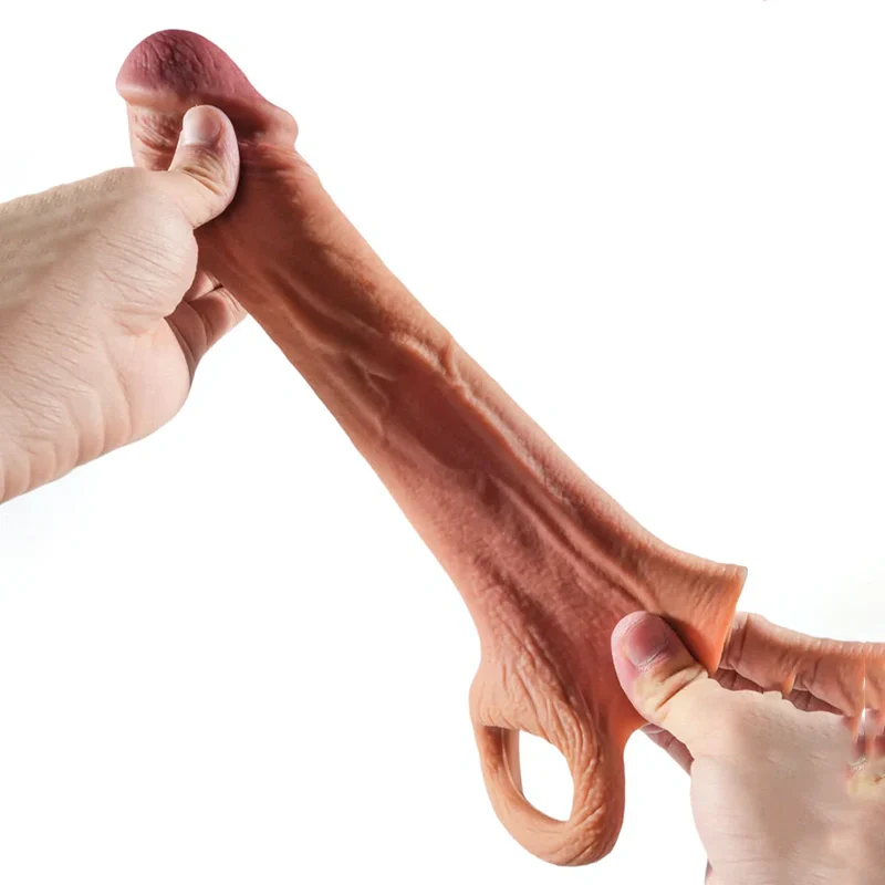 20,3 cm lengte x 12,4 cm omtrek, S/M/L maat realistische penismouw