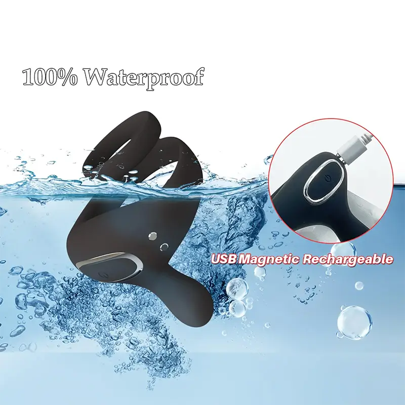 PR6 Penisring met Dubbele Motoren & Afstandsbediening - Trilling voor Penis, Ballen en Perineum