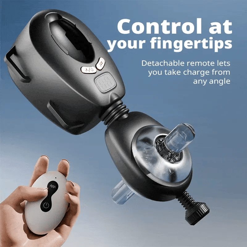 XT11: strap-on vibrerende stroker met afstandsbediening, handsfree masturbator