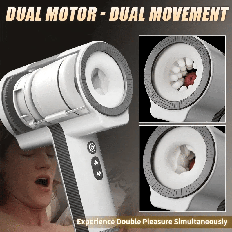 XR17: Automatische masturbatiecup met 5 telescopische rotatiemodi en 7 vibratiestanden