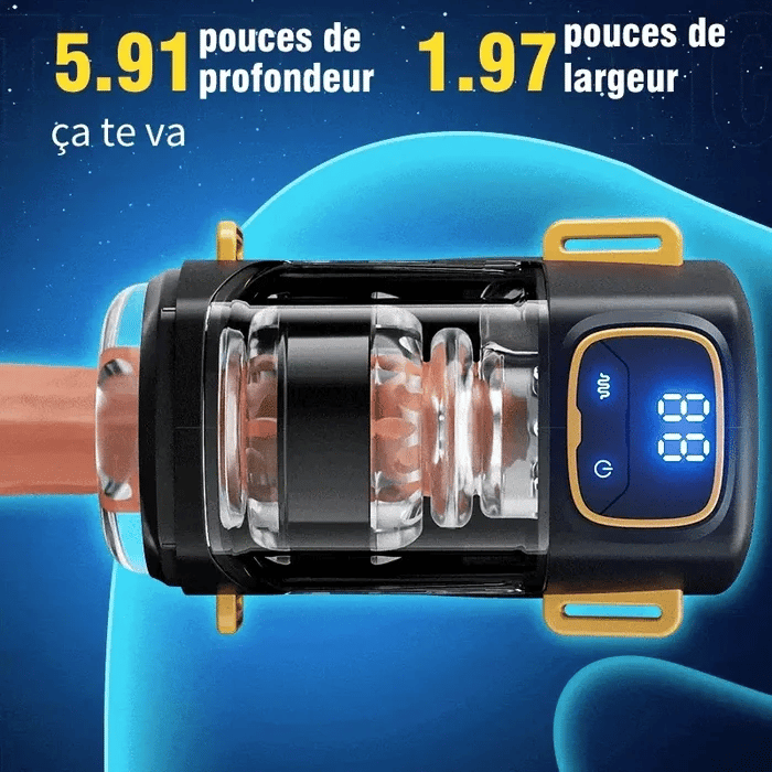 XT2: Hands-free herenstroker met bevestigingsriem, 9 stoot- en trillingsstanden