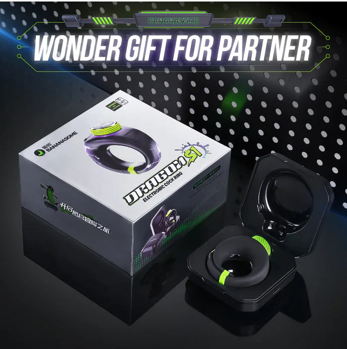 PR1: Verstelbare grootte app-besturing elektro-stimulatie & vibrerende penisring