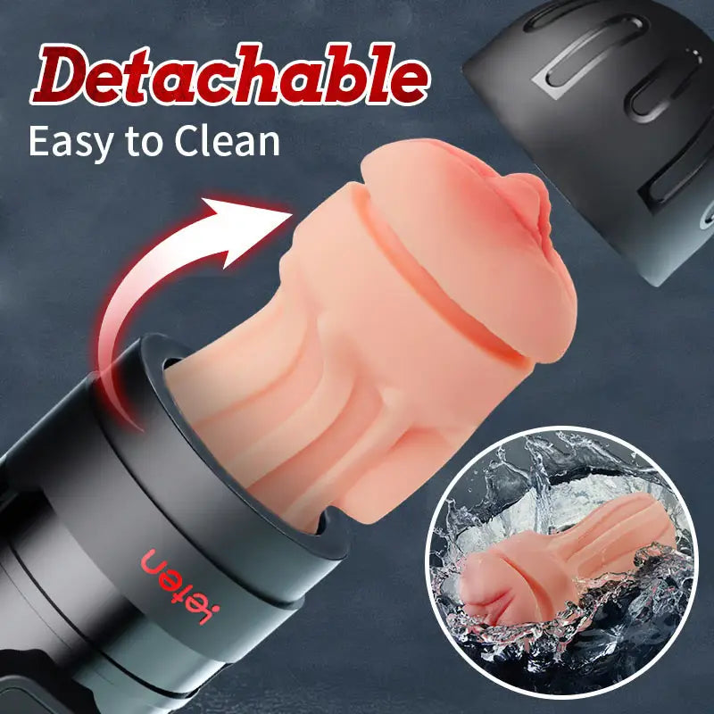 Leten Powerful Blasting: 10 vibrerende mannelijke masturbator met app-bediening