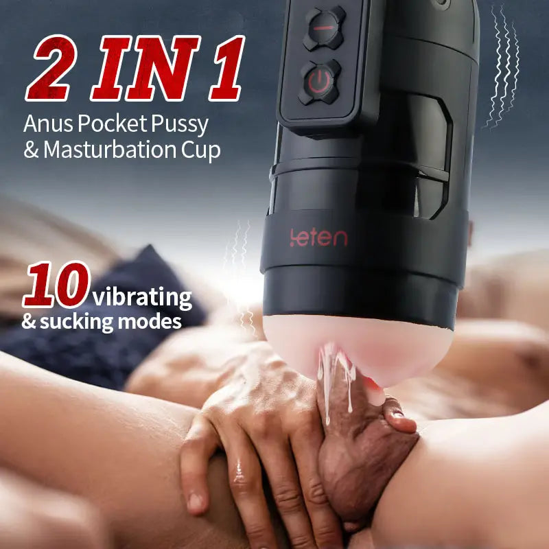 Leten Powerful Blasting: 10 vibrerende mannelijke masturbator met app-bediening