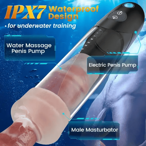 Bathfun Pro: vacuümzuigende waterpenispomp