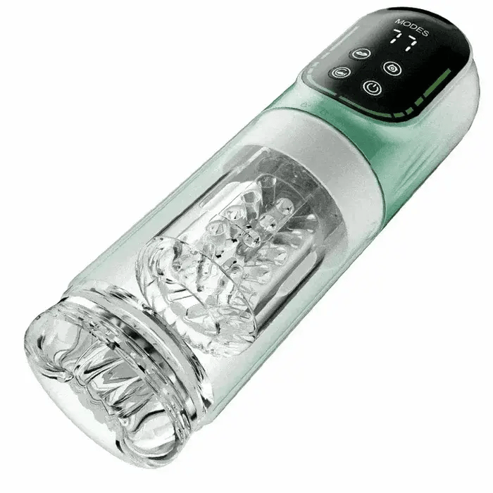 Waterproof blowjob machine with 7 suction modes and 7 vibrating modes.