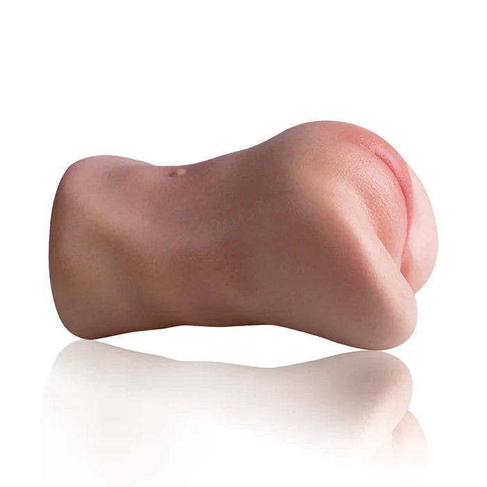 Hallie: 748 g Siliconen pocket pussy met realistische strakke schaamlippen