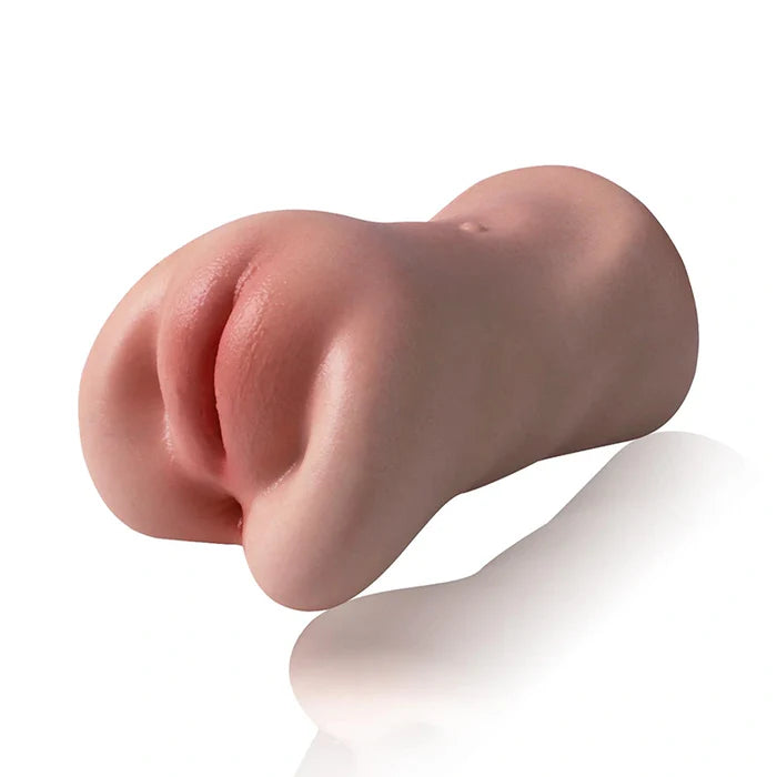 Hallie: 748 g Siliconen pocket pussy met realistische strakke schaamlippen