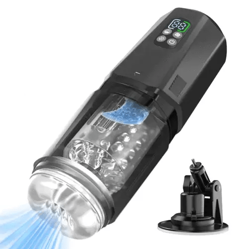 XR19: Handsfree masturbator met stoot-, rotatie- en vibratiefunctie en app-interactie