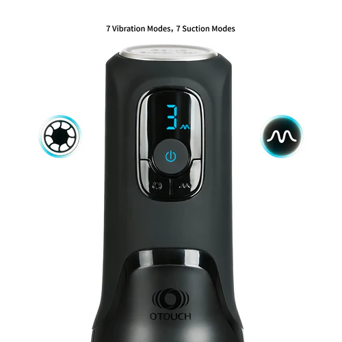 XS7: Automatische masturbator met pneumatische AirPulse compressie & OLED-display