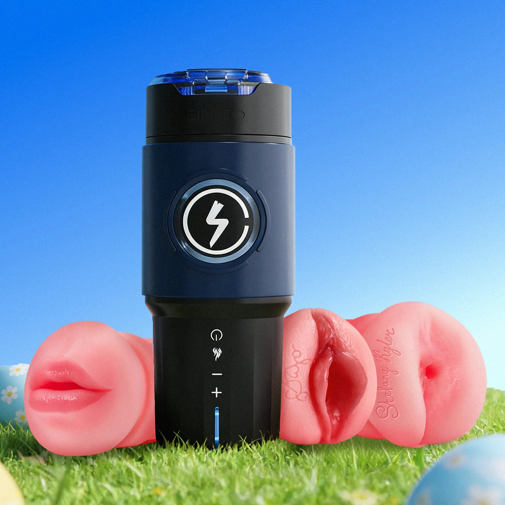 XT8 Pro Max: Male verwarmingsfunctie masturbator met APP & 3 verwisselbare mouwen