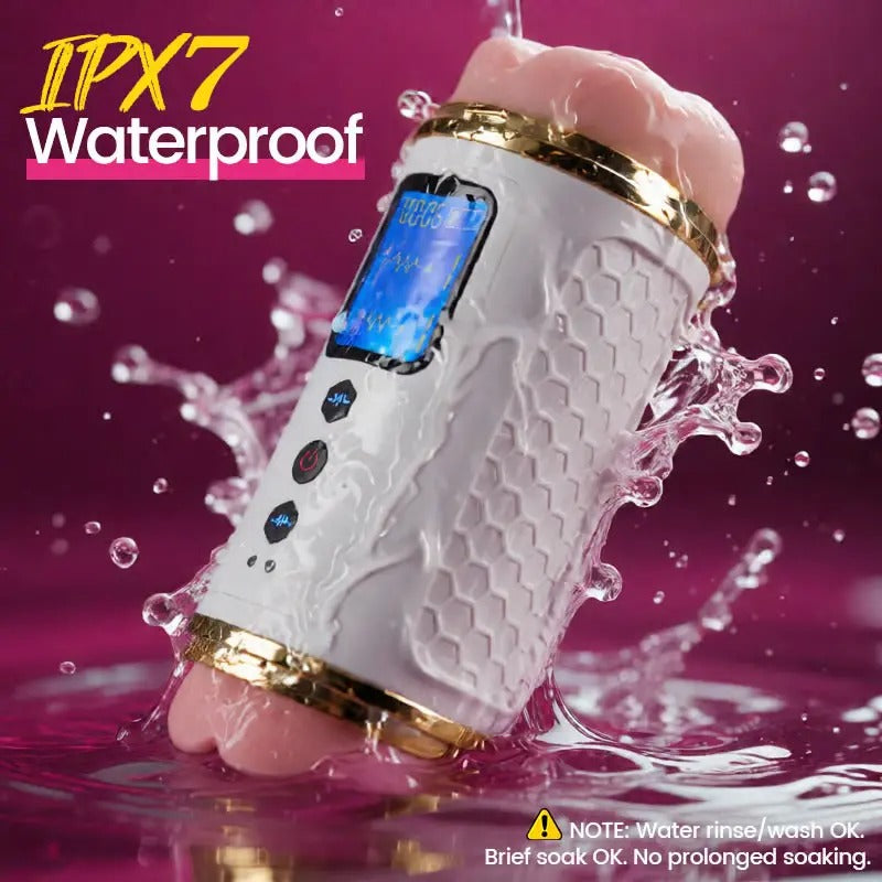 XV12: Masturbator voor mannen dubbele vibratie met 10 vibratiestanden