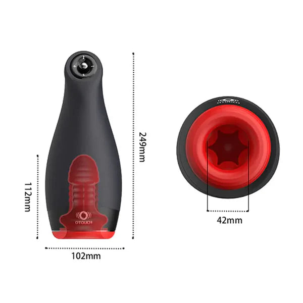 XV9: Oral masturbator met snelle verwarming, 4-way joystick, 5 stoot- & 7 vibratiestanden