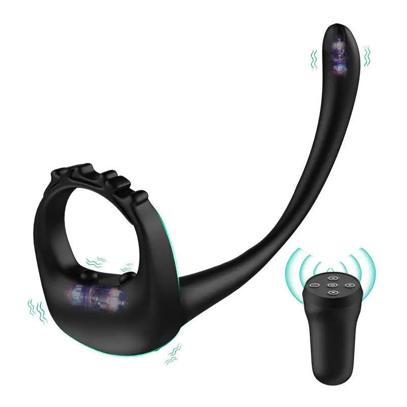 PR4: verstelbare vibrerende cockring met 10 vibratiemodi en prostaatstimulator