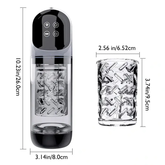 XR3 Plus: 2-in-1 Volledig Waterdichte Blowjob Stimulator met Water Vacuümpomp