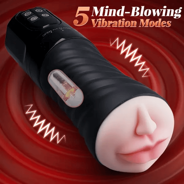 XV5: blowmotion orale zuig- en vibratiemasturbator voor mannen