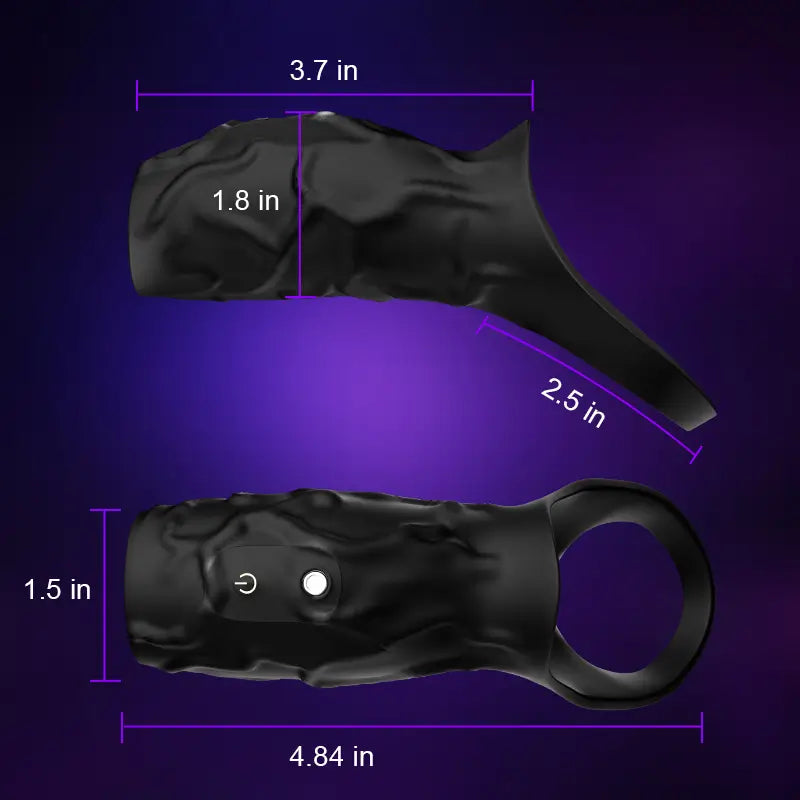 PR11: cockring hoesje met 10 vibratiemodi