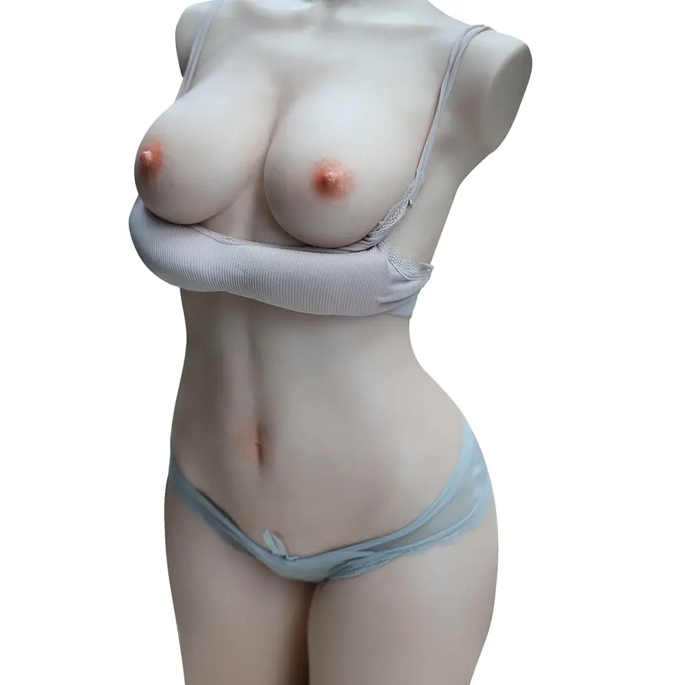 Blanche: 23 kg volledig siliconen levensechte vrouwelijke torso