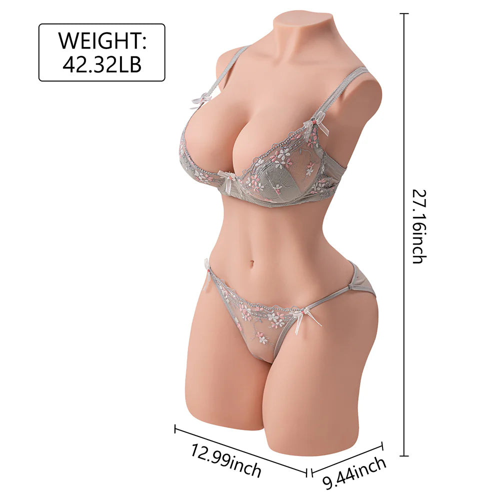 Carmen: 19,2 kg grote borsten volledige torso sekspop