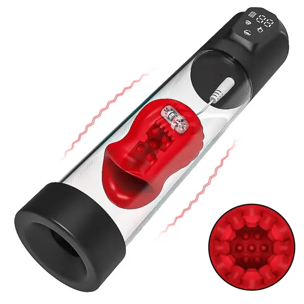 XP4 Plus penispompvergroter met 7 vibratie‑ en 5 zuigmodi