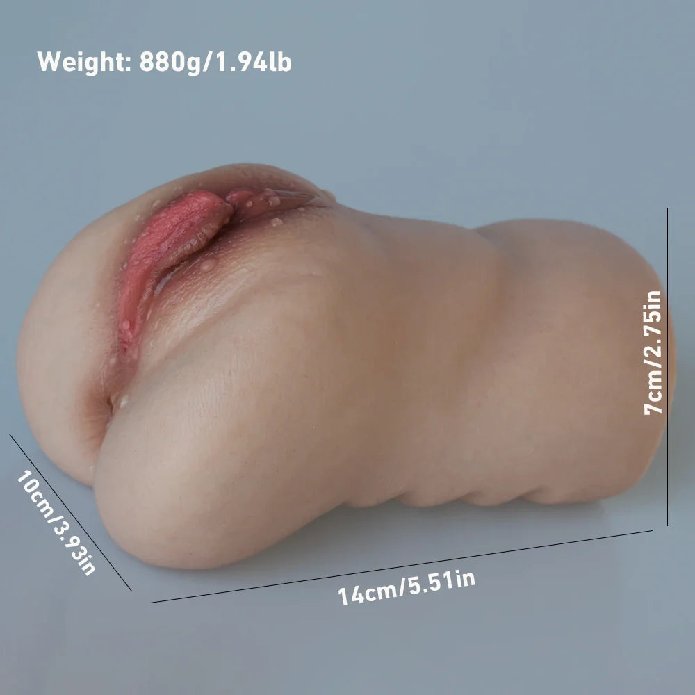 Eva: 0,88 kg hyper realistische siliconen pocket pussy