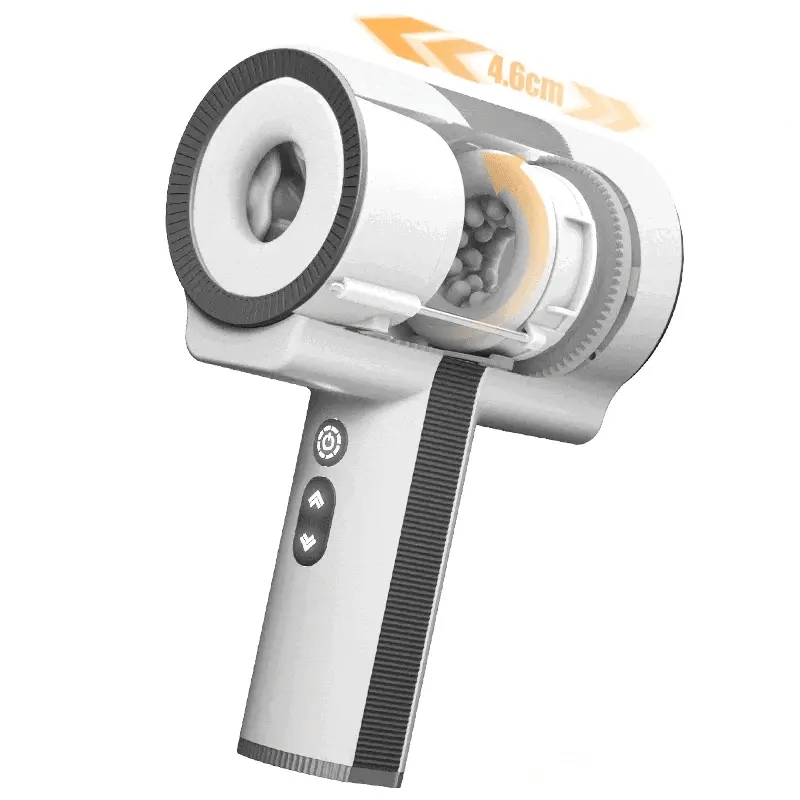 XR17: Automatische masturbatiecup met 5 telescopische rotatiemodi en 7 vibratiestanden