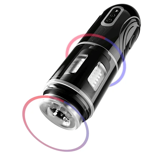 XR12: Telescopische roterende masturbatiebeker met zuigbasis